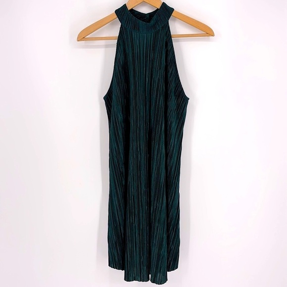 Audrey 3+1 Halter Neck Dress Women’s Size Small in Emerald Green - Picture 1 of 8